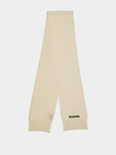 Valentino Garavani Cream Embroidered Knit Scarf