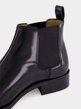 Valentino Garavani Black Calfskin Chelsea Ankle Boots