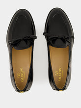 Valentino Garavani Black Bowshire Calfskin Loafers
