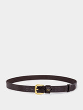 Valentino Garavani Oak Brown Alligator VLogo Belt
