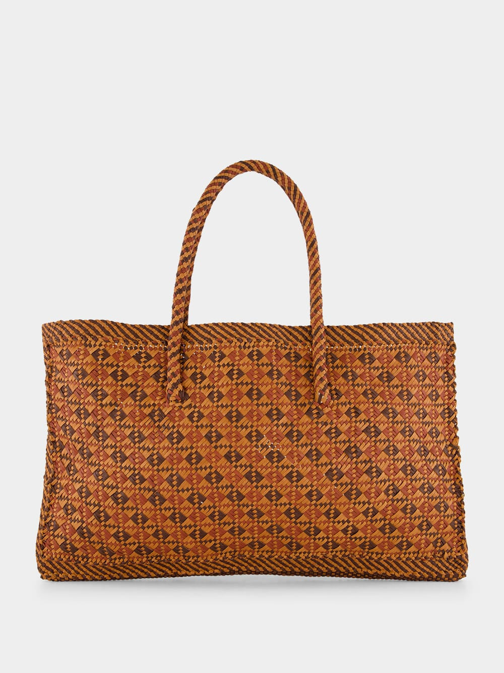 Handmade Woven Leather Tote Bag