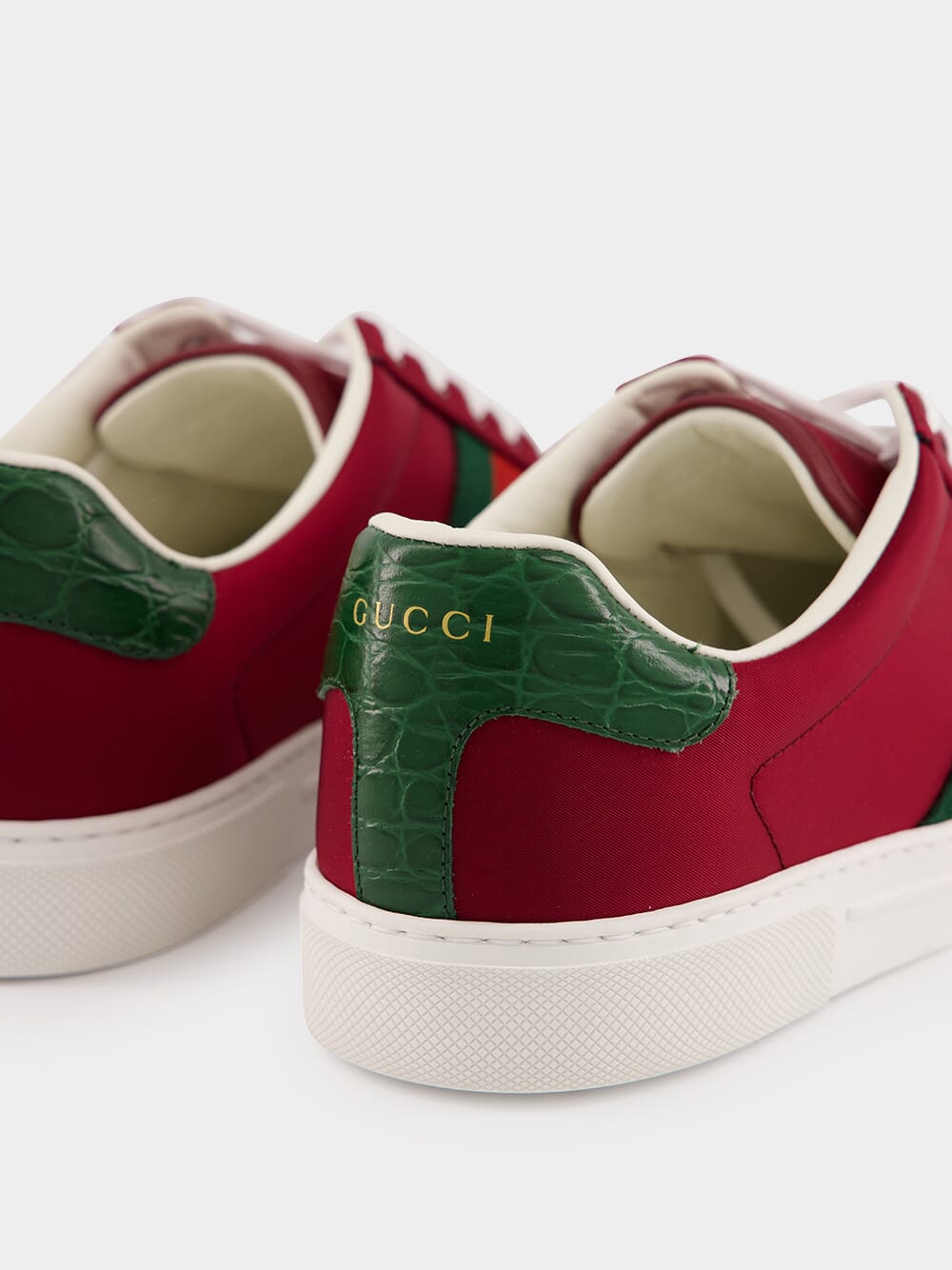 Burgundy Ace Sneakers