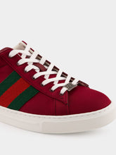 Gucci Burgundy Ace Sneakers