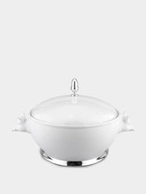 Leitão & Irmão Wild Boar Biscuit Porcelain and Silver Tureen