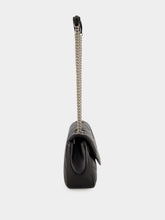 Saint Laurent Black Loulou Small Shoulder Bag in Matelassé Lambskin