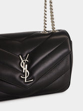Saint Laurent Black Loulou Small Shoulder Bag in Matelassé Lambskin