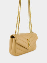 Saint Laurent Small Loulou Bag in Natural Tan Lambskin