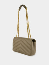 Saint Laurent Dark Strong Moss Loulou Small Matelassé Shoulder Bag
