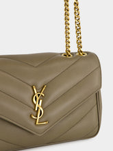 Saint Laurent Dark Strong Moss Loulou Small Matelassé Shoulder Bag