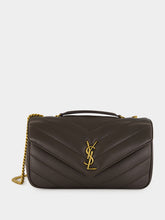Saint Laurent Urban Grey Loulou Medium Matelassé Shoulder Bag
