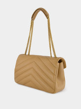 Saint Laurent Natural Tan Loulou Medium in Matelassé Lambskin