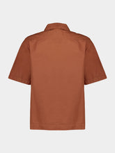 Stone Island Rust Orange Spread Collar Shirt