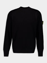 Stone Island Black Organic Cotton Crewneck Knit