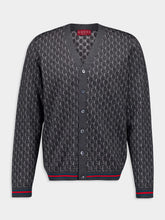 Gucci Wool and Silk GG Shadow Cardigan