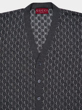 Gucci Wool and Silk GG Shadow Cardigan