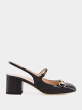 Gucci Black Horsebit Patent Pumps