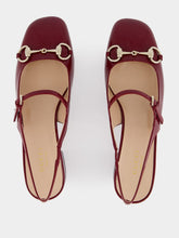 Gucci Rosso Ancora Patent Horsebit Pumps
