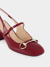 Gucci Rosso Ancora Patent Horsebit Pumps