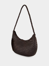Dragon Diffusion Nova Luna Dark Brown Woven Leather Bag