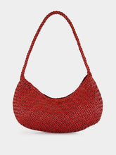Dragon Diffusion Nova Luna Poppy Red Woven Leather Bag