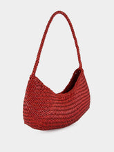 Dragon Diffusion Nova Luna Poppy Red Woven Leather Bag