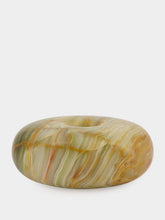 Zaconi Sora Cairn Onyx Small Candle Holder in Forest Veil