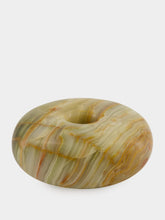 Zaconi Sora Cairn Onyx Small Candle Holder in Forest Veil