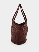Dragon Diffusion Brown Egola Woven Shoulder Bag