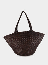 Dragon Diffusion Egola Dark Brown Woven Shoulder Bag
