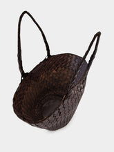 Dragon Diffusion Egola Dark Brown Woven Shoulder Bag