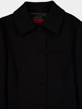 Gucci Black Wool Crêpe Coat
