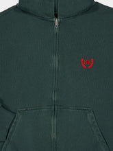 Balenciaga Laurel Dark Green Hooded Sweatshirt