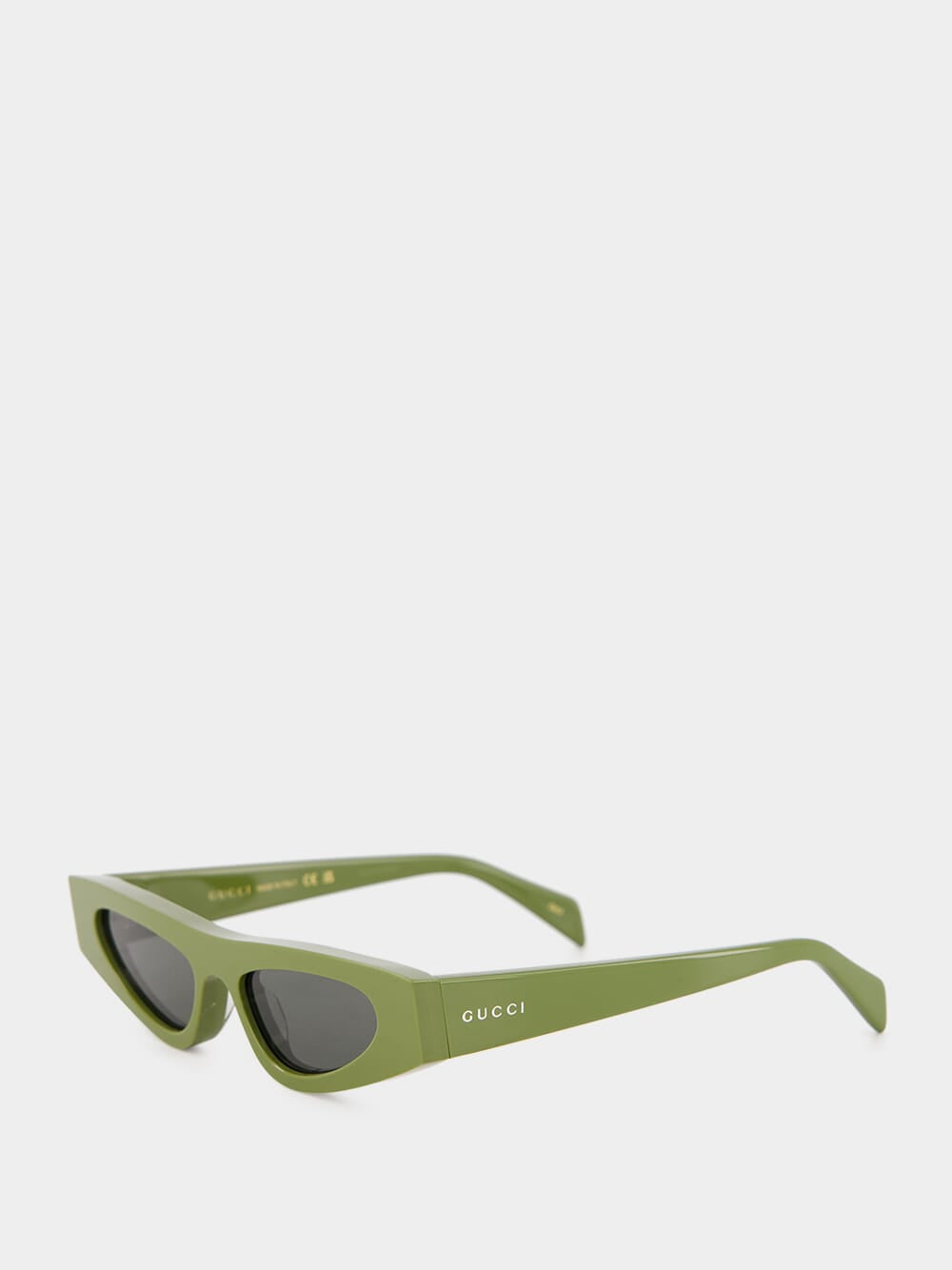 Olive Green Cat-Eye Sunglasses