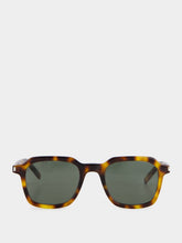 Saint Laurent SL 715 Squared Havana Acetate Sunglasses