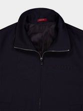 Gucci Dark Blue Embroidered Wool Twill Jacket