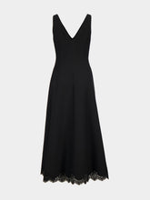 Valentino Garavani Black Crepe Couture Midi Dress