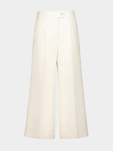 Valentino Garavani Vanilla Crepe Couture Wide-Leg Trousers