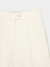 Valentino Garavani Vanilla Crepe Couture Wide-Leg Trousers