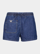 Valentino Garavani Dark Blue Denim Casual Fit Shorts