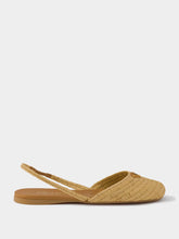 Prada Caramel Crochet Slingback Ballerinas