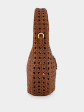 Miu Miu Oak Brown Wander Woven Leather Bag