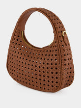 Miu Miu Oak Brown Wander Woven Leather Bag
