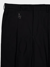 Prada Black Slim Fit Trousers with Triangle Key Ring