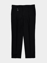 Prada Black Slim Fit Trousers with Triangle Key Ring