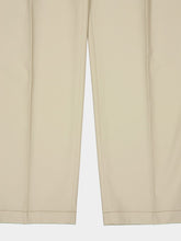 Prada Beige Slim Fit Trousers with Triangle Key Ring