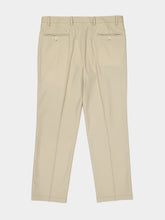 Prada Beige Slim Fit Trousers with Triangle Key Ring