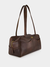 Prada Cocoa Brown Carry Large Antiqued Leather Bag
