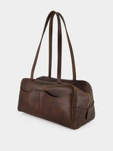Prada Cocoa Brown Carry Large Antiqued Leather Bag