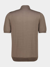 Brunello Cucinelli Brown Lightweight Cotton Knit Polo Shirt