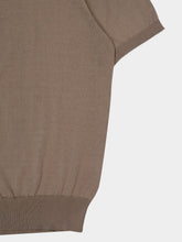 Brunello Cucinelli Brown Lightweight Cotton Knit Polo Shirt